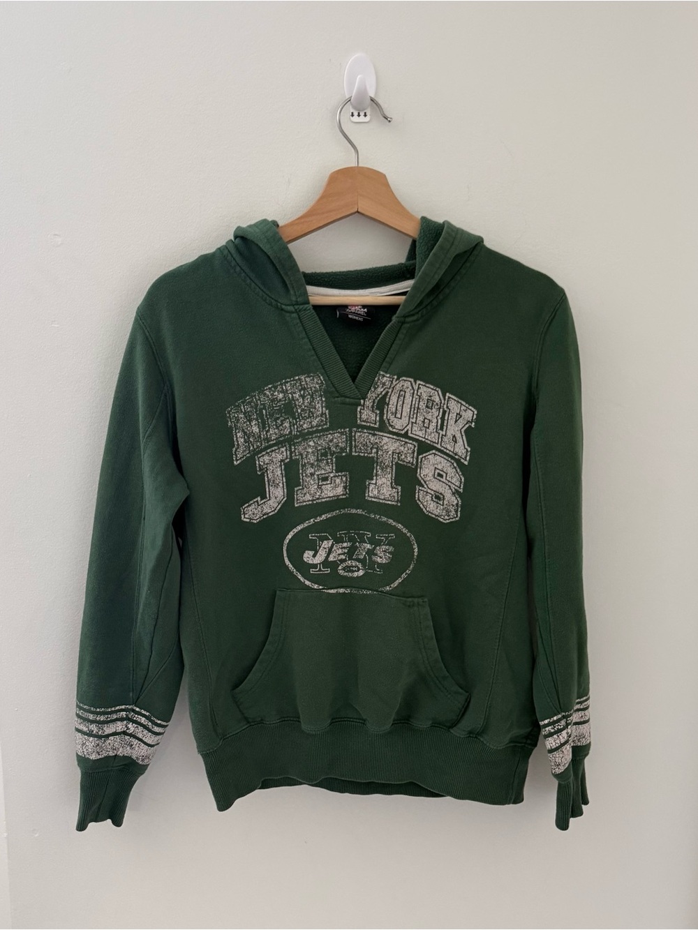 New York Jets NFL Apparel Hoodie Sweatshirt Pullover NYJ Green Women’s S
